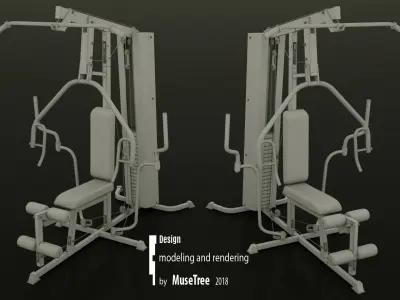 Gym Machine 05 3D model