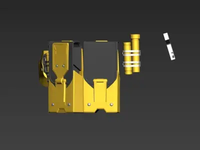 Batman Arkham Knight armor Waist part 3D print model