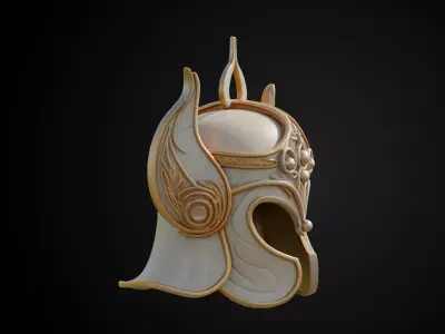 Stylized Persian Helmet - Pearl Dervish 3D print model