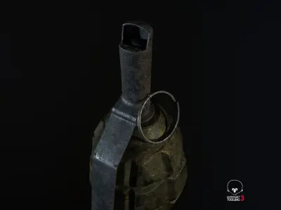 Grenade PBR Low-Poly Game Ready Low-poly 3D model