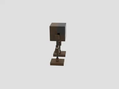 Cubemechh lego star wars walker Free low-poly 3D model