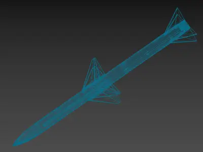 AIM-7 Sparrow 3D model purchase