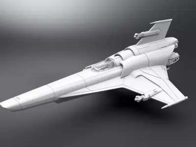 Colonial Viper MkVIIE Scale model 3D print model