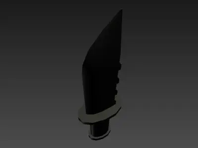 Knife model Low-poly 3D model