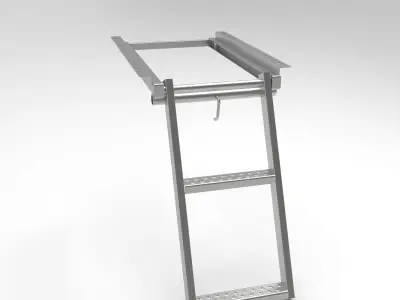 Ladder 2 steps for truck 3D model