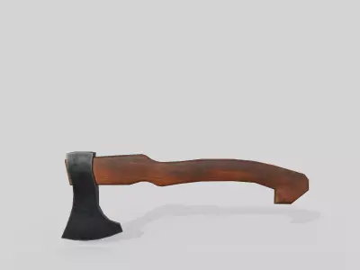 Foresters ax Low-poly 3D model