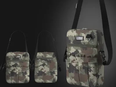 Sling Camo Bag  3D model