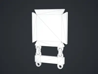 Driver Mechanic Badge Low-poly 3D model