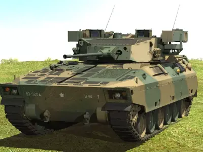 JGSDF Type 89 armored combat vehicle 3D model