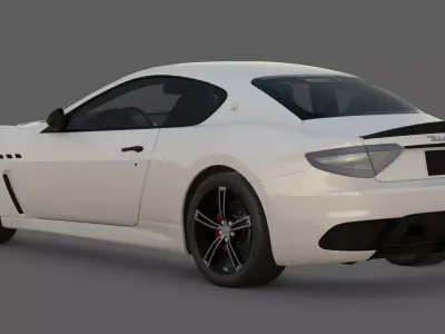 2014 Maserati GranTurismo MC Stradale 3D Model Grand Perfection Low-poly 3D model