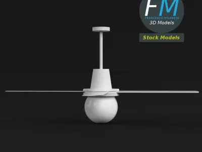 Ceiling fan 2 3D model