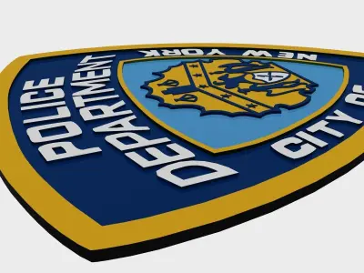NYPD Police Department Logo 3D Model 3D model