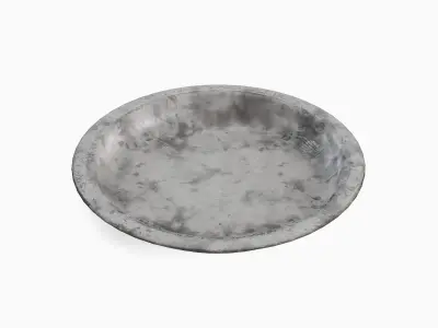 Metal Plate Set Low-poly 3D model