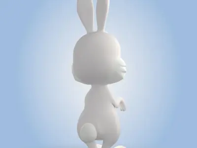 Cartoon Rabbit 3D model