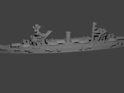 Soviet Gangut Class Battleship 3D print model