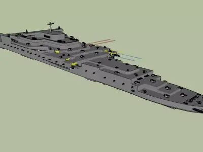 X952 Uranus - Space Fortress Free 3D model