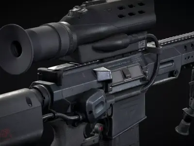 Sniper rifle  3D model