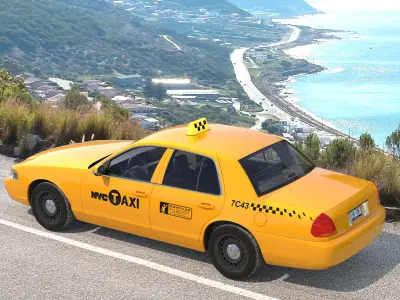  Yellow Taxi Simple Interior 