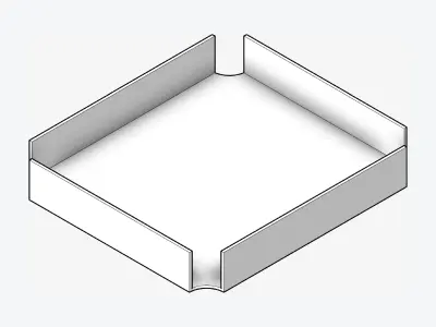 Furniture - Contemporary - Bond - Tray Wide Low-poly 3D model