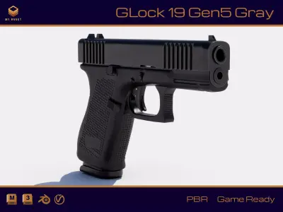 GLock 19 Gen5 3D model