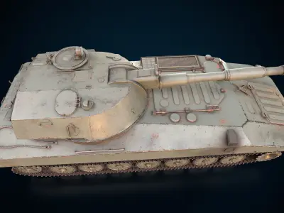2S1 Gvozdika 3D model