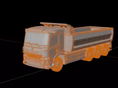 Volvo Electric FMX 8X4Rigged 3D model
