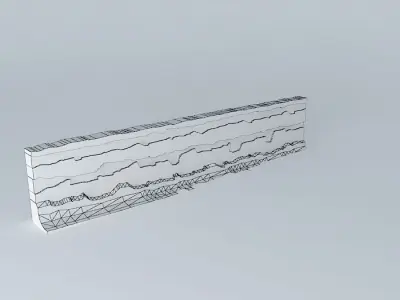 Eco Rail 3D Wall No.3 Old Steam Days Free 3D model