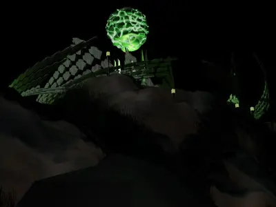 Sci-fi Villain Base 3D model