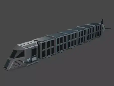 Future Train for game  3D model