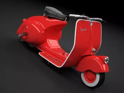 Scooter Vespa 98 1946 3D model