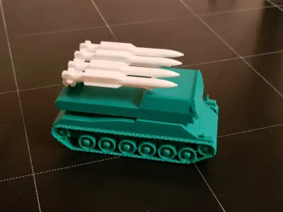 RUSSIAN BUK MISSILES LAUNCHER 3D print model