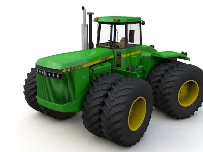 JOHN DEERE 8850 4WD Tractor 1985 3D model
