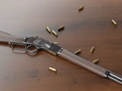 winchester 1873 3D model purchase