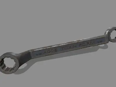 wrench Low-poly 3D model 29
