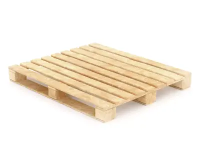 European Wooden Pallet  3D model