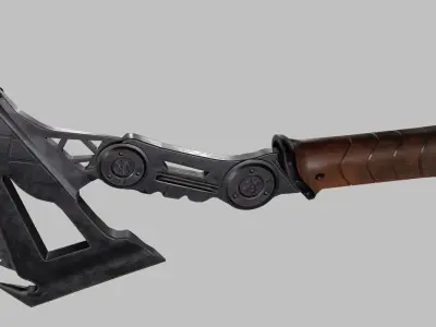 Combat Axe Low-poly 3D model