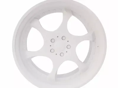 Car Alloy wheel detailed 3d model  3D model