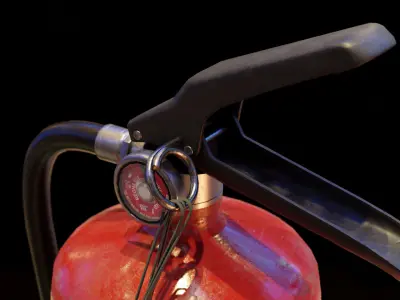 Fire Extinguisher Low-poly 3D model 49