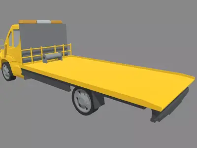 Low Poly Tow Truck 01 Low-poly 3D model