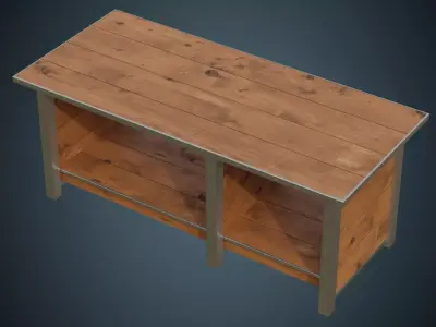 Workbench 3A Low-poly 3D model