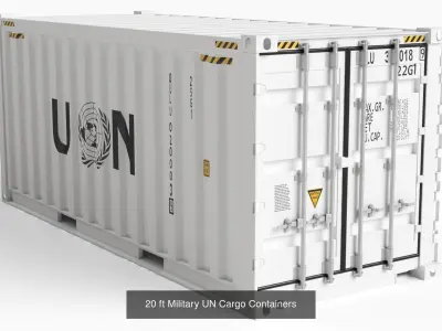 20 ft Cube Shipping Cargo Container Collection 3D Model Pack