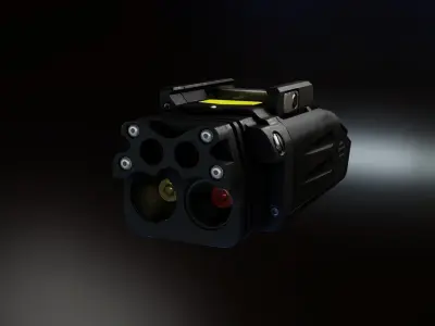 Steiner DBAL-PL laser pistol light Low-poly 3D model
