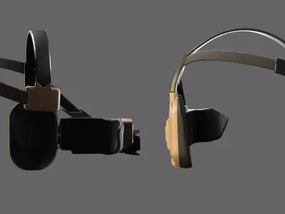 Tactical Visor- Sci-Fi Military Headset Accessory Low-poly 3D model