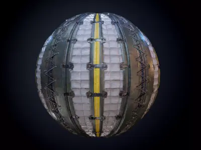 Sci-Fi Military Seamless PBR Texture 38 Texture
