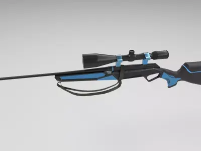 Venator Rifle Low-poly 3D model