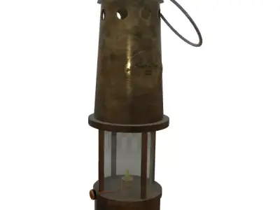 Miners lamp 3D model