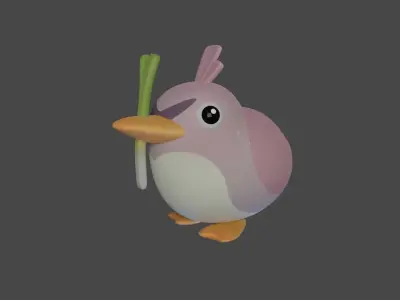 Bird Game Model 11 Low-poly 3D model