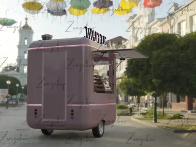WAFfLE FOOD TRUCK 3D model