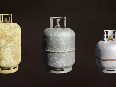Tank Cylinders Bombonas Series Content Flux Tools G2 N4-6 3D model