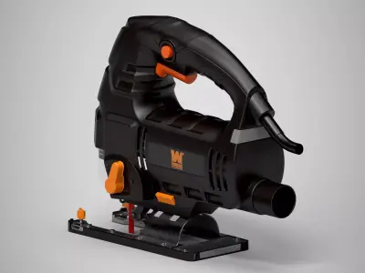 Jig saw Low-poly 3D model